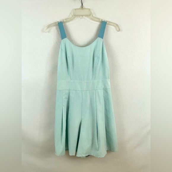 Rebecca Minkoff Romper Pastel Blue Two Tone Keyhole Back  Figure Flatter… - Picture 12 of 15